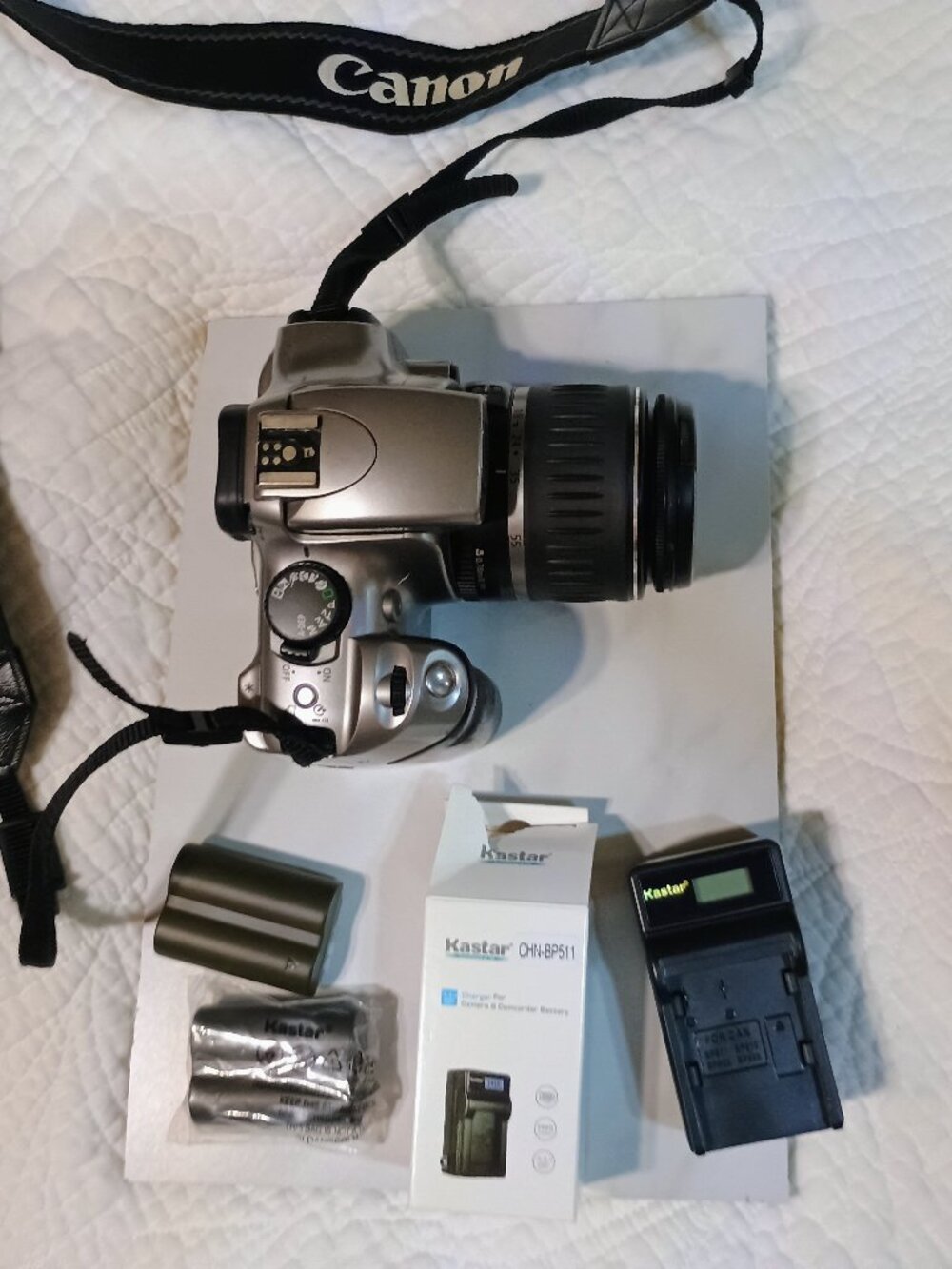 Canon Rebel Eos DS6041 Digital Camera W/ EF-S 18-55 Lens New battery & charger
